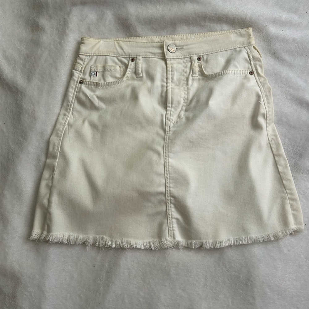 Dear John Off-White Mini Skirt with Frayed Edge good used condition (worn once)